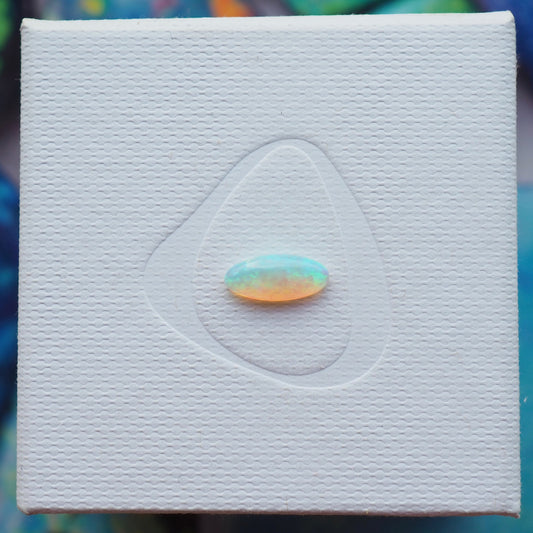 Long Oval Crystal Opal