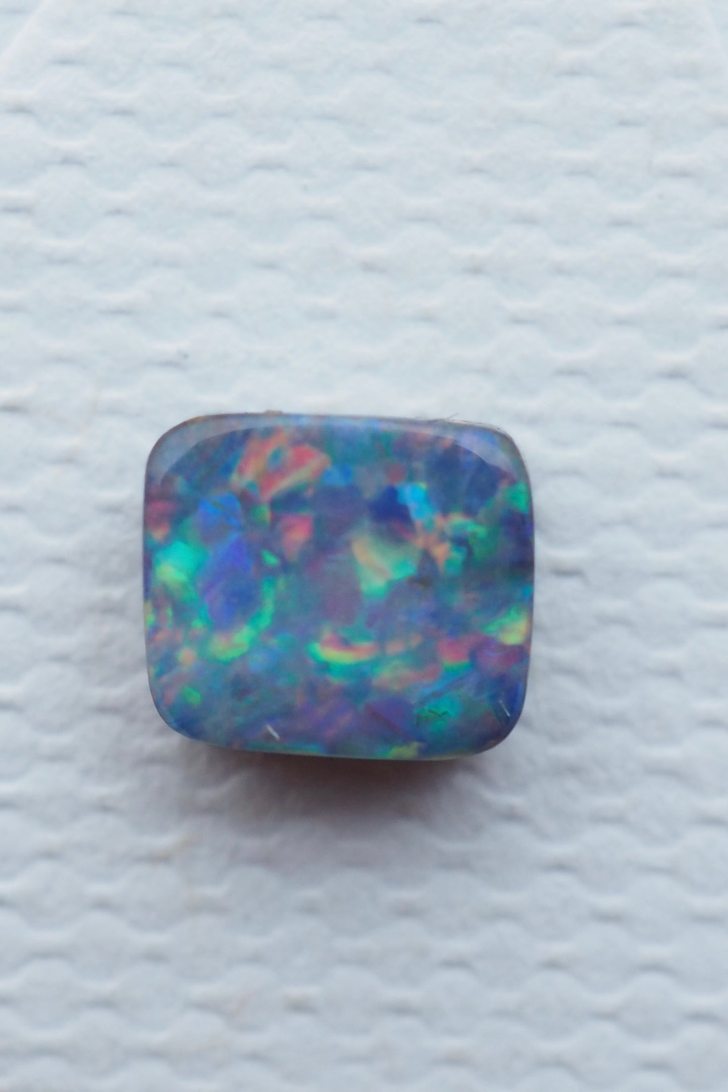 Small Square Pastel Rainbow Boulder Opal