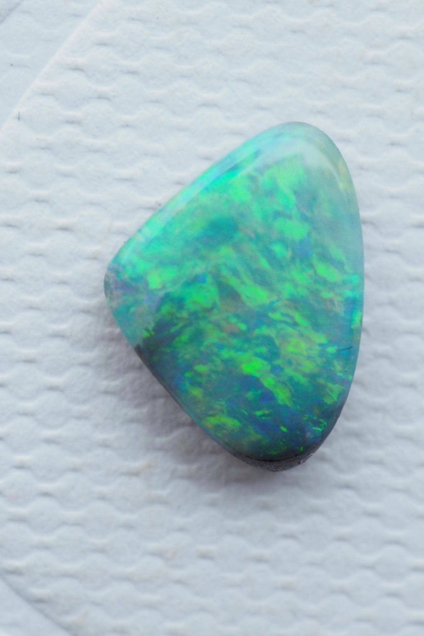 Vibrant Green Turquoise Boulder Opal