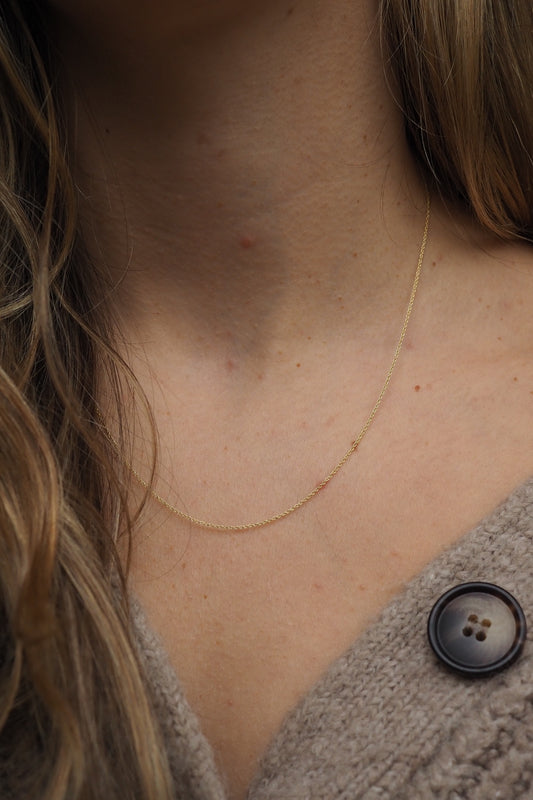 9ct Yellow Gold 0.5mm Rope Chain - Unhallmarked