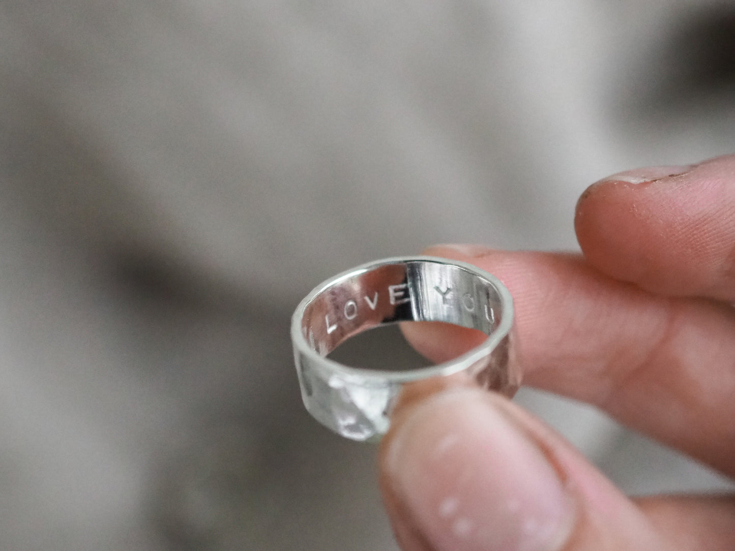 Chunky Personalised Ring