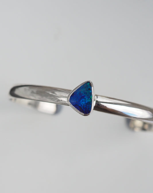 No. 10 | Vibrant Blue Australian Boulder Opal Cuff Bracelet